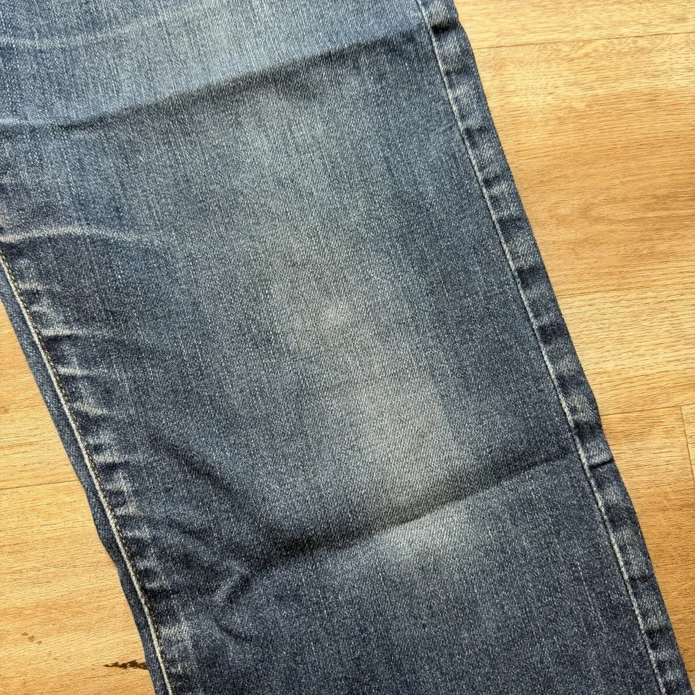 Diesel Jeans Men 30x24 Blue Regular Straight Leg Dirty Wash Denim (Tagged‎ 33)